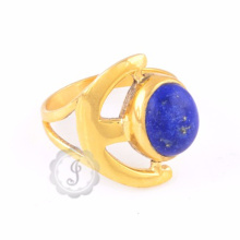 18k Gold Lapis Ring, Großhandel Lieferant für Edelstein Ring Schmuck